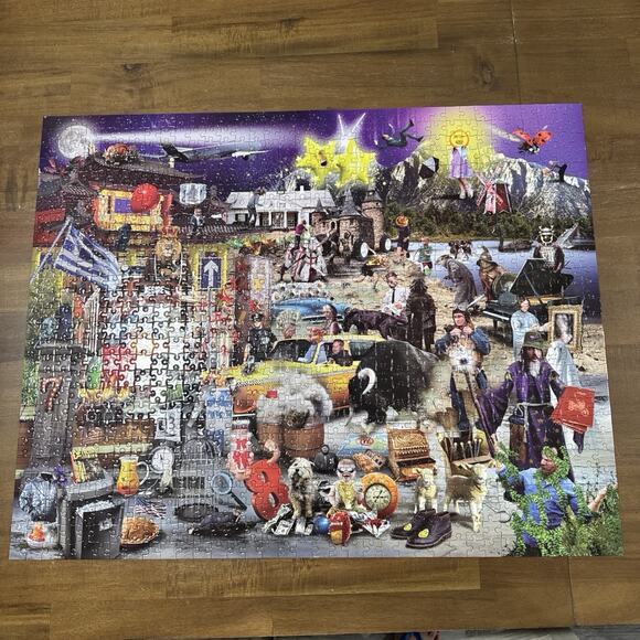 Hinkler Puzzle 100 Movie Visual Puns 1000 Piece Jigsaw Puzzle Infinity Fun - Picture 2 of 10